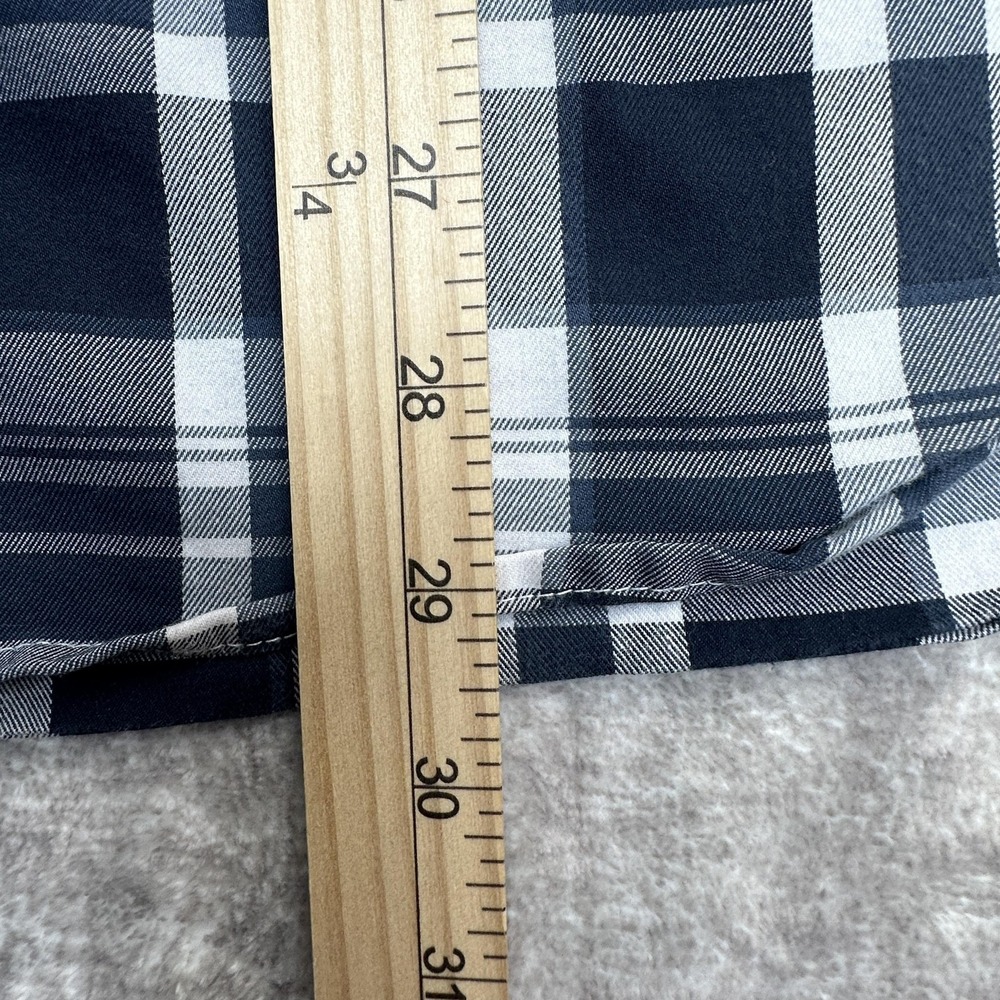 Wrangler Shirt Mens XL Blue Plaid Short Sleeve Button Up Vented Outdoor‎ Hiking - Picture 12 of 13